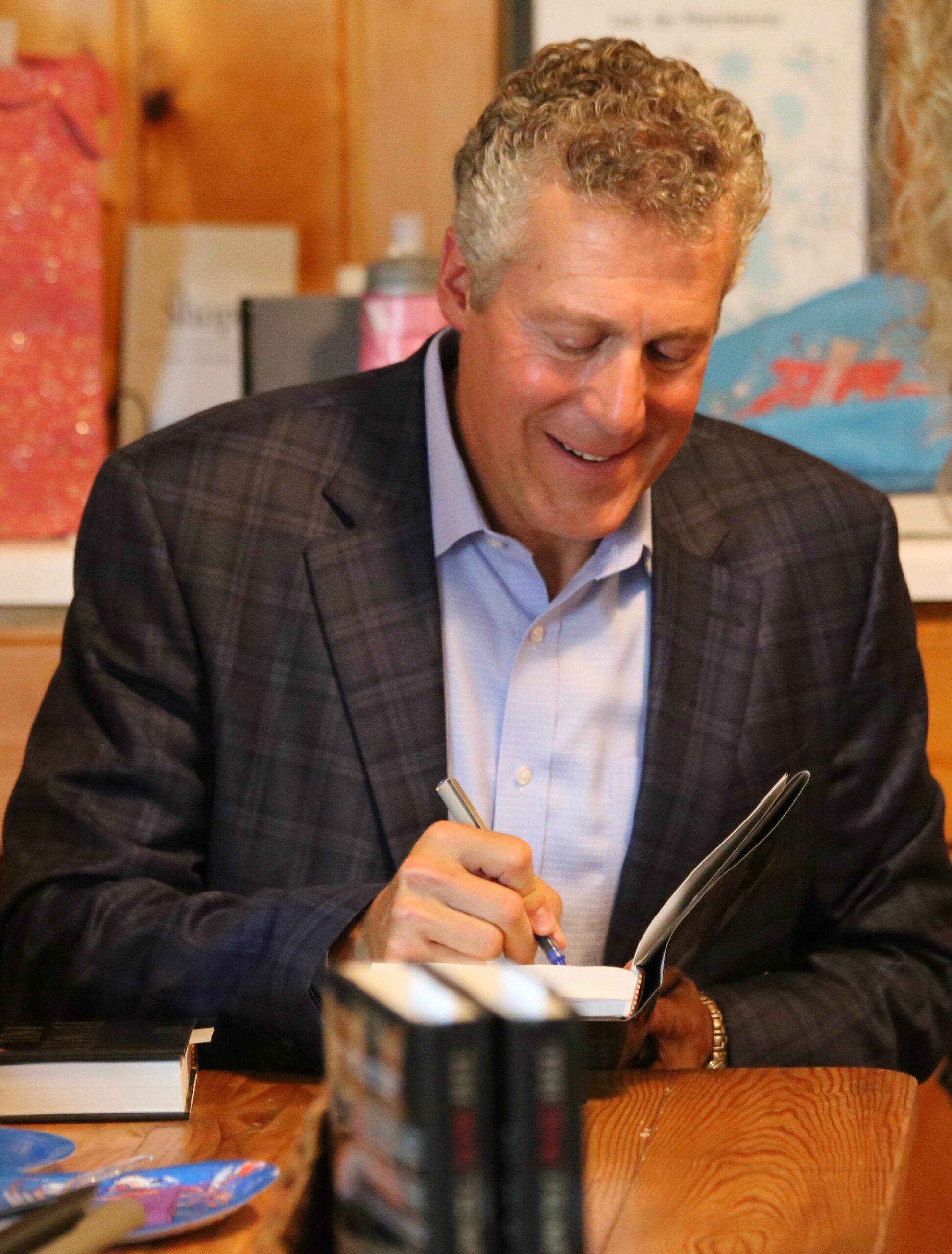 Marty Latz at a Book Signing