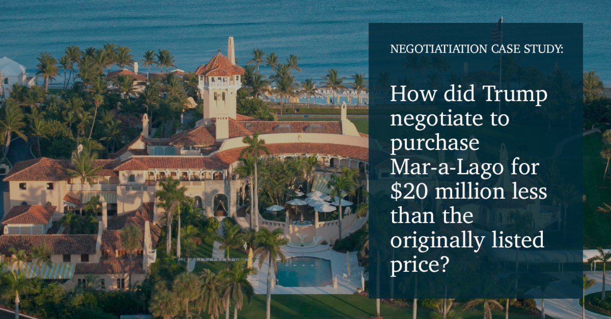 How Trump Purchased MaraLago for 20Million Less than the Listed