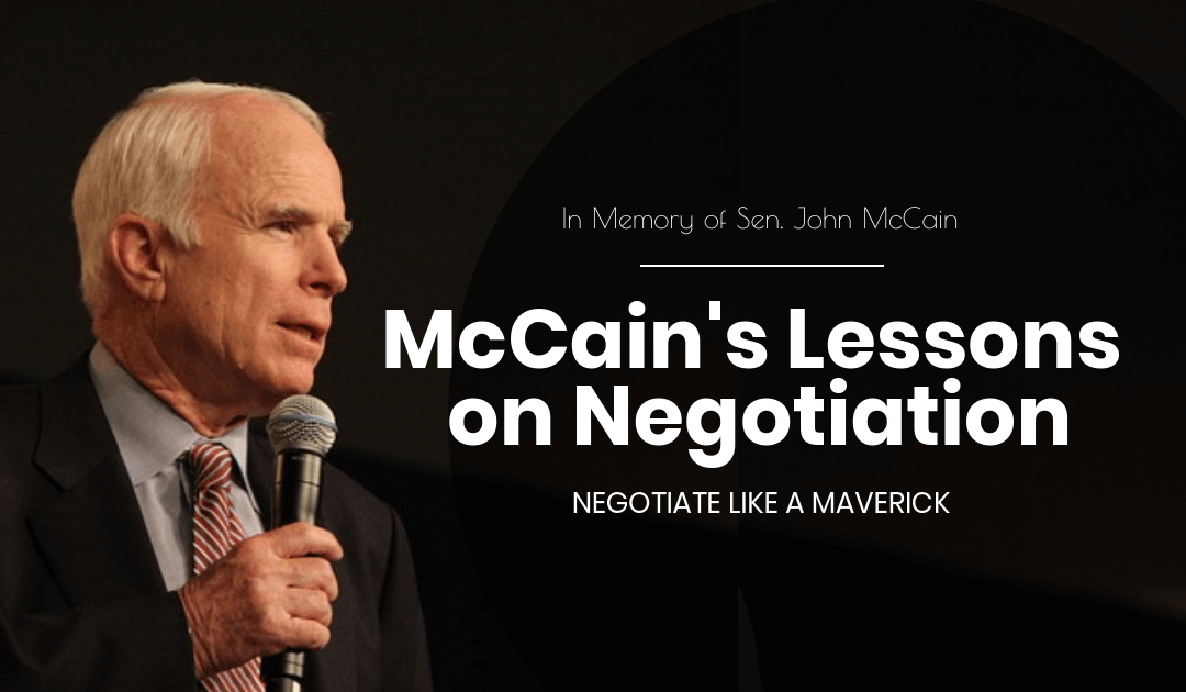 McCain's Lessons on Negotiation